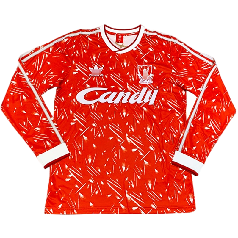 Camiseta Liverpool Primera Equipación 1989-91 Manga Larga | Cuirz 3
