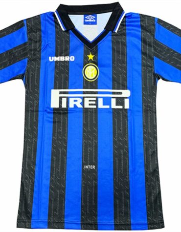 Camiseta Inter de Milán Primera Equipación 1997/98, Azul y Negro