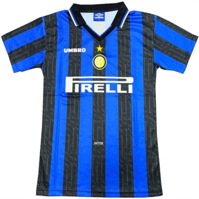 Camiseta Inter de Milán Primera Equipación 1997/98, Azul y Negro | Cuirz