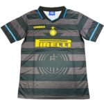 Camiseta Inter de Milán Segunda Equipación 1997/98, Negro y Gris | Cuirz 2