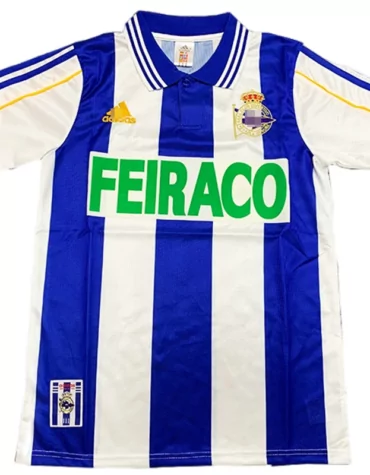 Camiseta La Coruña Primera Equipación 1999/00, Azul y Blanco | Cuirz