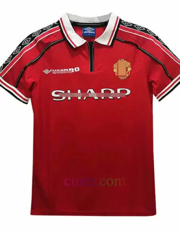 Camiseta de Fútbol Manchester United 1998 Rojo