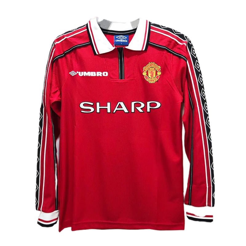 Camiseta Manchester United Primera Equipación 1998 Manga Larga | Cuirz 3