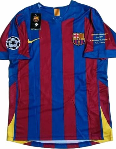 Camiseta Barça Primera Equipación 2005/06 de Liga de Campeones de la UEFA