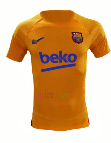 Camiseta de Entrenamiento Barcelona 2022/23 Versión Jugador Naranja | Cuirz