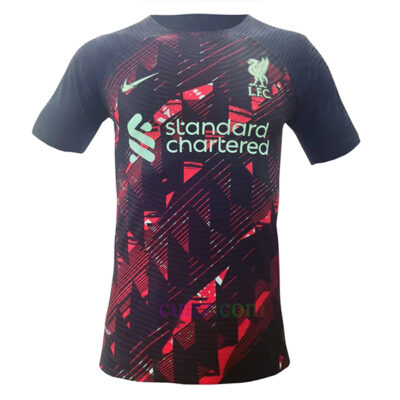 Camiseta Liverpool 2022/23 Versión Jugador Blanco y Rojo