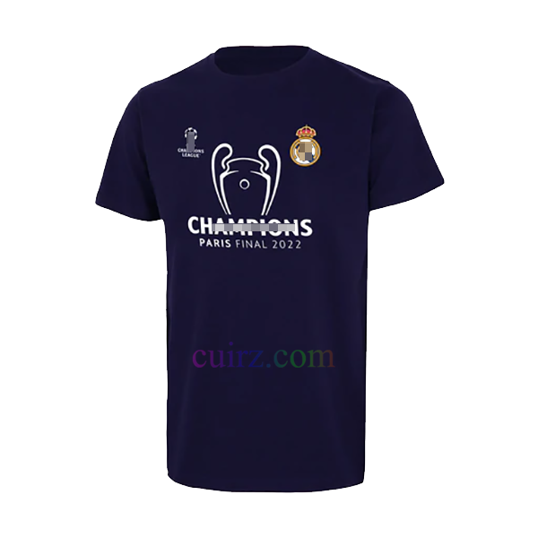 Camiseta Campeones UCL 2022 Real Madrid Azul Marino | Cuirz 3