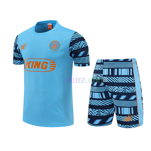 Camiseta de Entrenamiento Manchester City 2022/23 Kit Azul | Cuirz 3