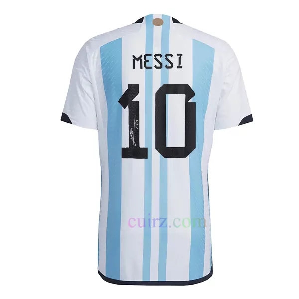 Camiseta Firmada Messi Argentina 1ª Equipación 2022 Versión Jugador | Cuirz 3