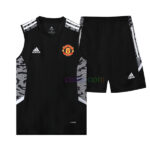 Camiseta de Entrenamiento Manchester United 2022/23 Kit Sin Mangas negro gris