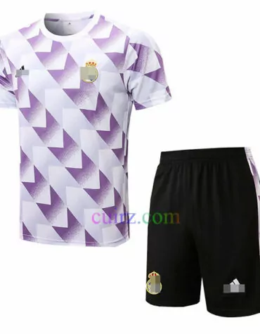 Camiseta de Entrenamiento Real Madrid 2022/23 Kit Púrpura Blanco | Cuirz