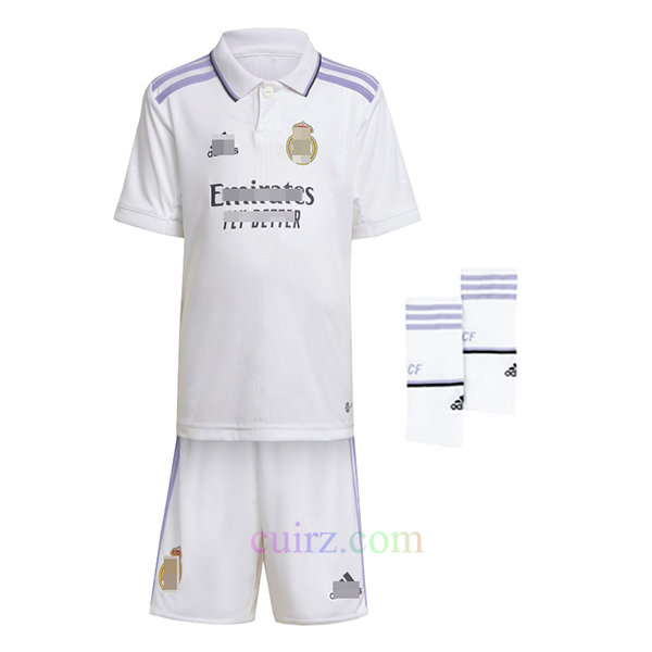 Pantalón y Camiseta Real Madrid 1ª Equipación 2022/23 para Niños | Cuirz 3