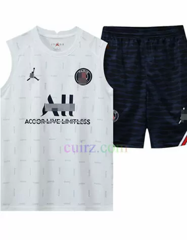 Camiseta de Entrenamiento PSG 2022/23 Sin Mangas Kit Blanco