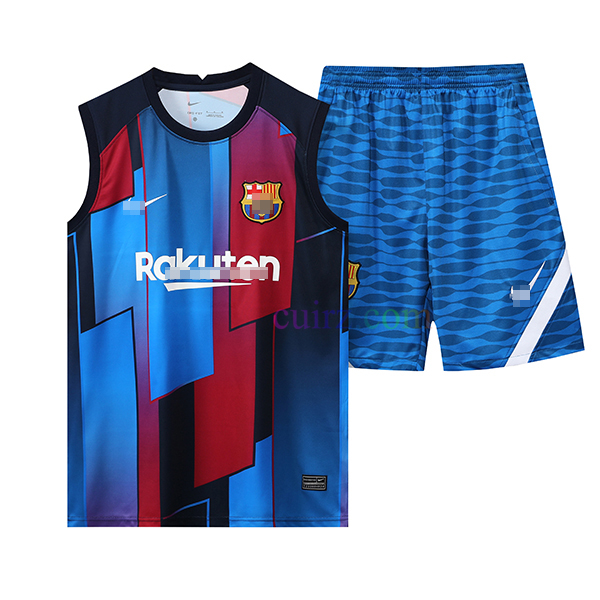 Camiseta de Entrenamiento Barcelona 2022/23 Sin Mangas Kit Azul | Cuirz 3