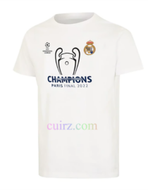 Camiseta Campeones UCL 2022 Real Madrid Azul Marino