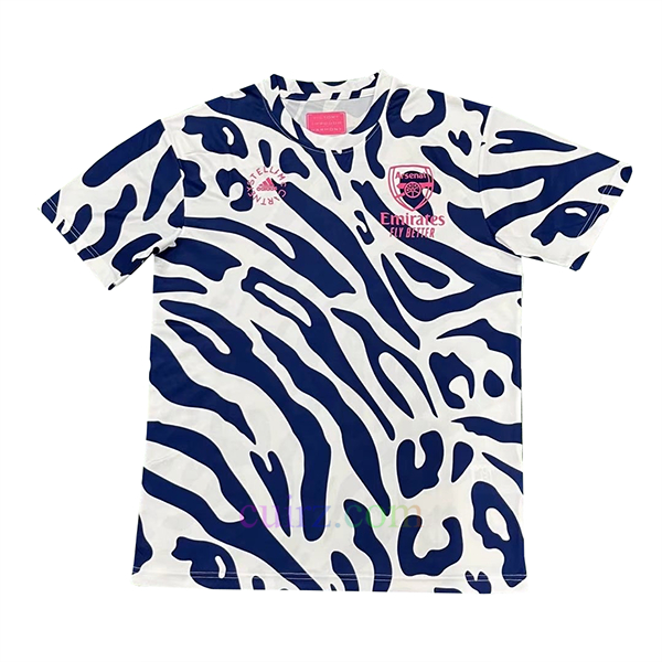 Camiseta Adidas Stella McCartney Arsenal Antes del Partido Blanco y Azul | Cuirz 3