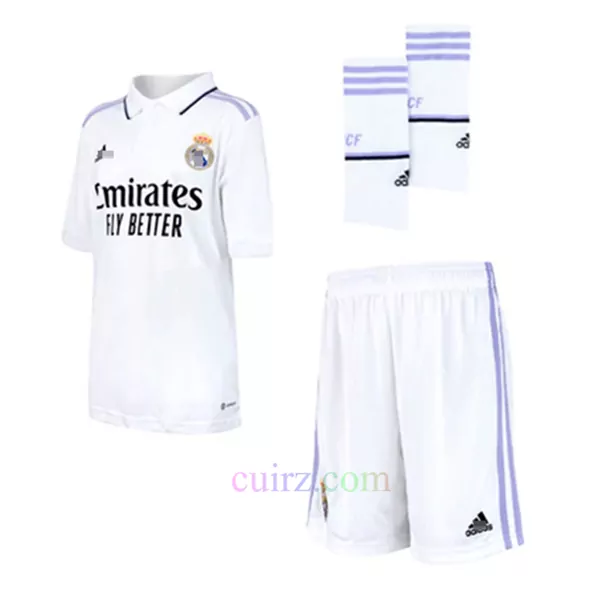 Real Madrid Conjunto Niño Camiseta y Pantalón Primera Equipación de la  Temporada 2023-2024 - Vini JR.