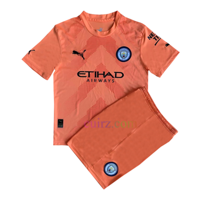 Camiseta Manchester City Guardameta 2022/23 Niño