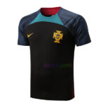 Camiseta de Entrenamiento Portugal Kit 2022/23 Negra Tops