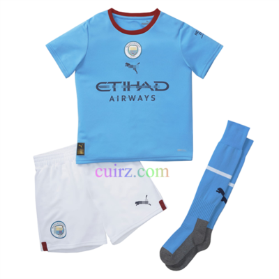 Camiseta Manchester City 1ª Equipación 2022/23 Niño