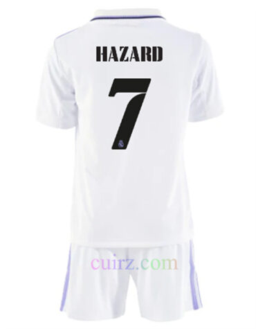 Hazard Pantalón y Camiseta Real Madrid 1ª Equipación 2022/23 para Niños | Cuirz