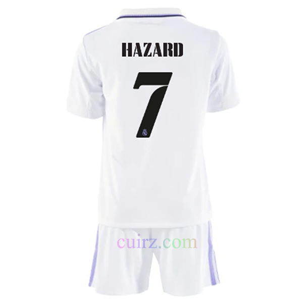 Hazard Pantalón y Camiseta Real Madrid 1ª Equipación 2022/23 para Niños | Cuirz 3