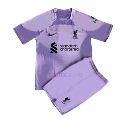 Camiseta Liverpool Guardameta 2022/23 Niño Púrpura