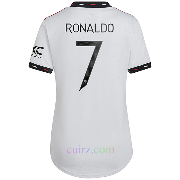 Camiseta Manchester United 2ª Equipación 2022/23 Mujer Cristiano Ronaldo Champions League | Cuirz 3