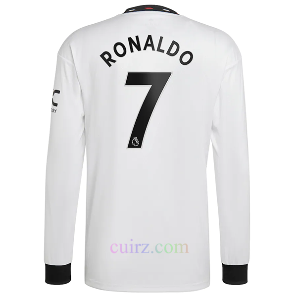 Camiseta Manchester United 2ª Equipación 2022/23 Cristiano Ronaldo Premier League Mangas Largas | Cuirz 3