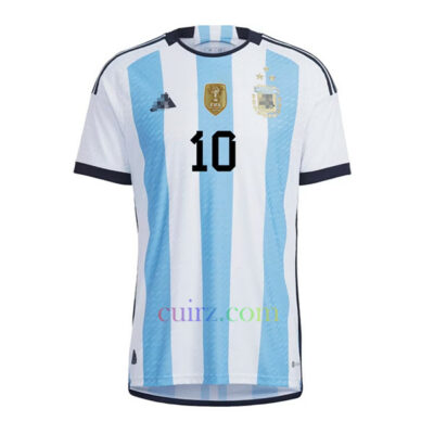 Camiseta Messi Argentina 3 Estrellas 1ª Equipación 2022 Versión Jugador | Cuirz