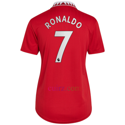 Camiseta Manchester United 1ª Equipación 2022/23 Mujer Cristiano Ronaldo Champions League | Cuirz