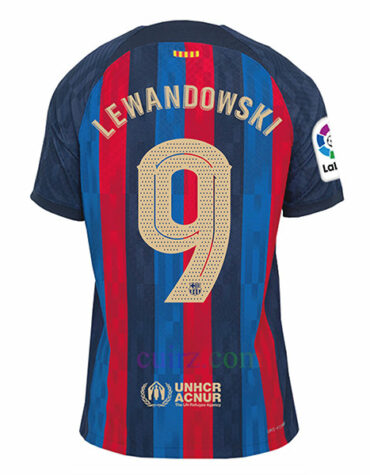 Camiseta Barça 1ª Equipación 2022/23 Versión Jugador Lewandowski | Cuirz