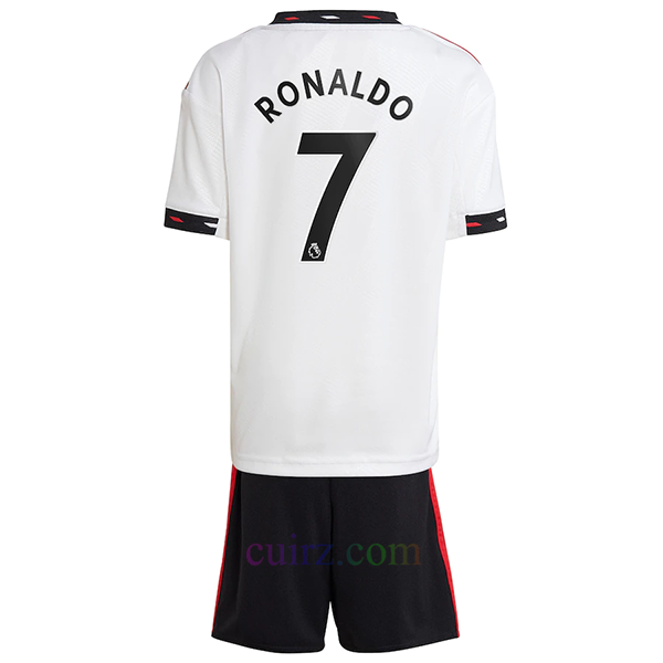 Camiseta Manchester United 2ª Equipación 2022/23 Niño Cristiano Ronaldo Premier League | Cuirz 3