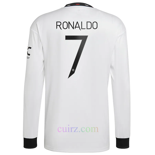 Camiseta Manchester United 2ª Equipación 2022/23 Cristiano Ronaldo Champions League Mangas Largas | Cuirz 3