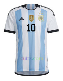 Camiseta Messi Argentina 3 Estrellas 1ª Equipación 2022 Versión Jugador | Cuirz 2