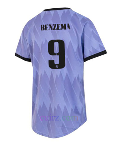Camiseta Real Madrid 2ª Equipación 2022/23 Mujer Benzema