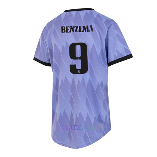 Camiseta Real Madrid 2ª Equipación 2022/23 Mujer Benzema | Cuirz