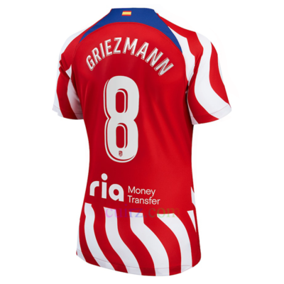 Camiseta Atlético de Madrid 1ª Equipación 2022/23 Griezmann 8 La Liga Mujer | Cuirz