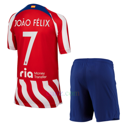 Camiseta Atlético de Madrid 1ª Equipación 2022/23 João Félix 7 Champions League Niño | Cuirz