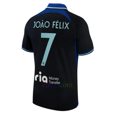 Camiseta Atlético de Madrid 2ª Equipación 2022/23 João Félix 7 Champions League Versión Jugador | Cuirz