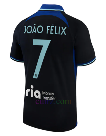 Camiseta Atlético de Madrid 2ª Equipación 2022/23 João Félix 7 Champions League