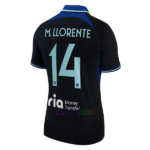 Camiseta Atlético de Madrid 2ª Equipación 2022/23 Marcos Llorente 14 Champions League Mujer