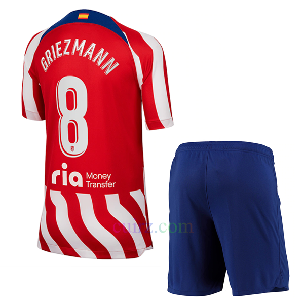 Camiseta Atlético de Madrid 1ª Equipación 2022/23 Griezmann 8 La Liga Niño | Cuirz
