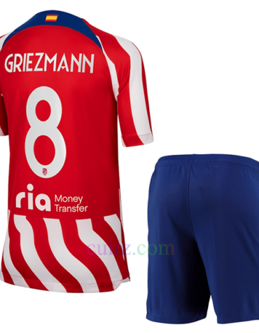 Camiseta Atlético de Madrid 1ª Equipación 2022/23 Griezmann 8 Champions League Niño