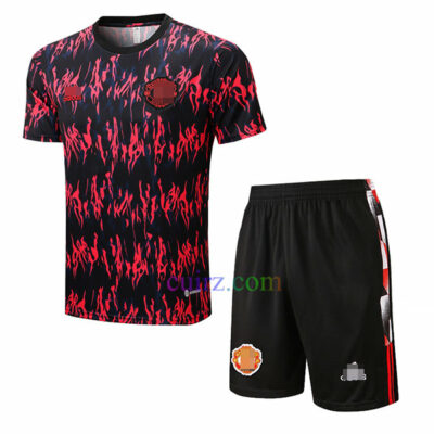 Camiseta de Entrenamiento Manchester United 2022/23 Kit Negra Púrpura