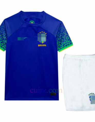 Camiseta Brasil 2ª Equipación 2022 Niño