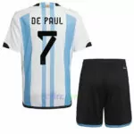 De Paul Camiseta Argentina 1ª Equipación 2022/23 Niño | Cuirz 2