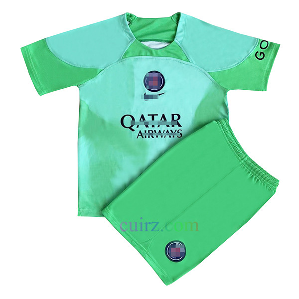 Camiseta de Portero PSG 2022/23 Verde Niño | Cuirz 3