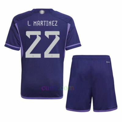 L. Martínez Camiseta Argentina 2ª Equipación 2022/23 Niño | Cuirz