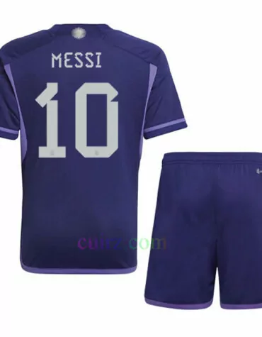 Camiseta Messi Argentina 2ª Equipación 2022 Niño | Cuirz
